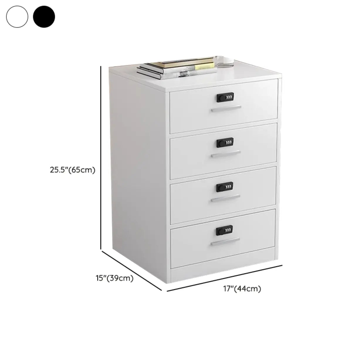 Steel Vertical Small Fireproof Lockable Filing Cabinet Image - 40