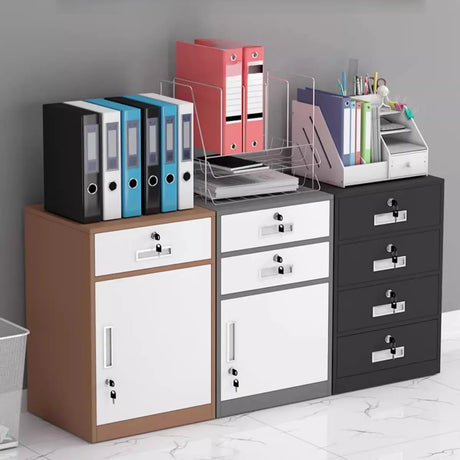 Steel Vertical Small Fireproof Lockable Filing Cabinet Image - 1