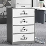 Steel Vertical Small Fireproof Lockable Filing Cabinet Image - 20