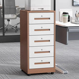 Steel Vertical Small Fireproof Lockable Filing Cabinet Image - 2