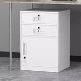 Steel Vertical Small Fireproof Lockable Filing Cabinet Image - 3