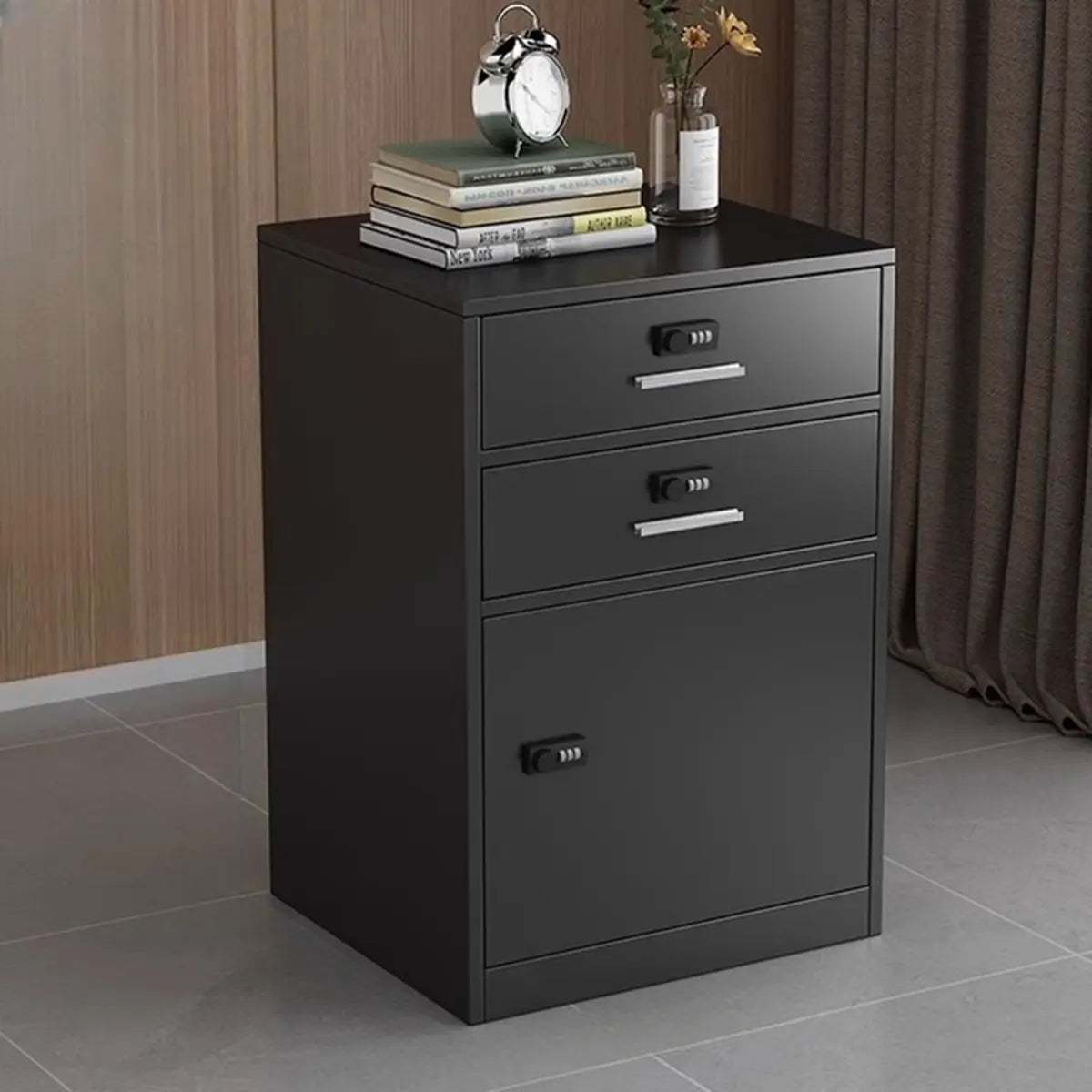 Steel Vertical Small Fireproof Lockable Filing Cabinet Image - 28