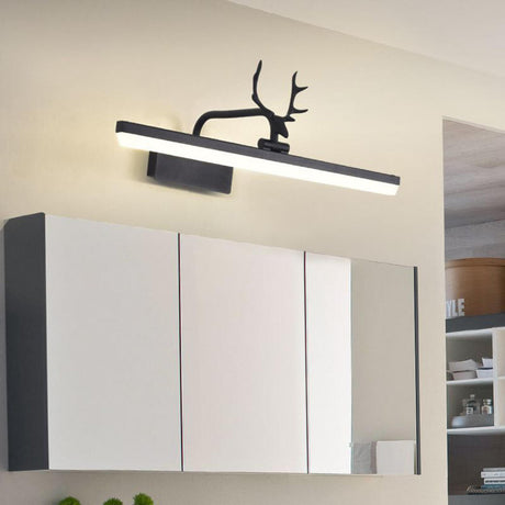 Straight Minimalist Antler Design LED Vanity Light  Image - 1