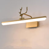 Straight Minimalist Antler Design LED Vanity Light  Image - 2