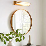 Straight Modern Gold Cylinder Vanity Light Fixtures Image - 1