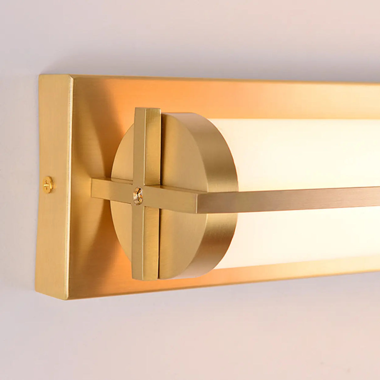 Straight Modern Gold Cylinder Vanity Light Fixtures Image - 8