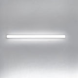 Straight White Minimalist LED Bathroom Vanity Light Image - 7