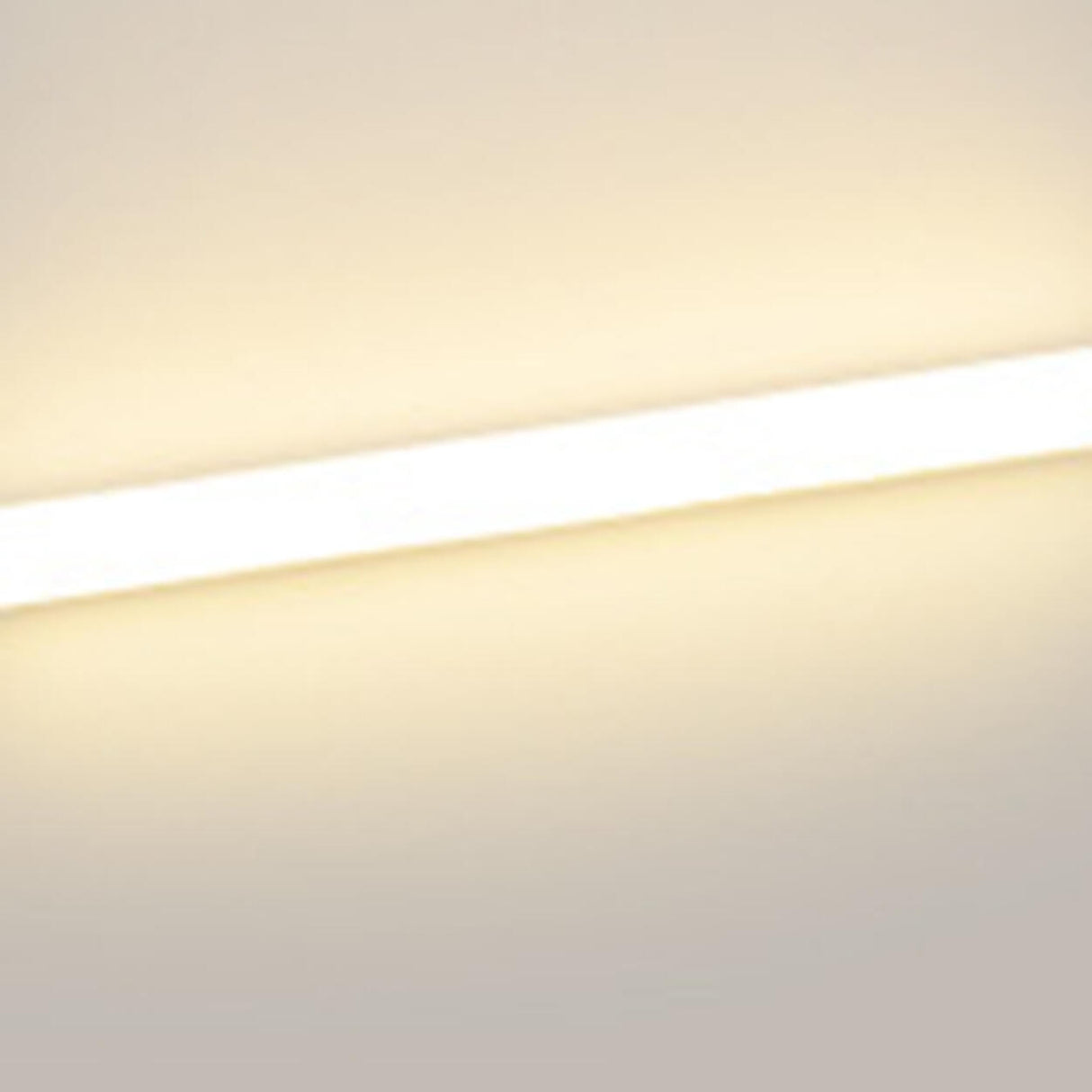 Straight White Minimalist LED Bathroom Vanity Light Image - 8