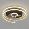 Stylish 3-Blade Circular Ceiling Fan with LED Light Image - 6