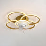 Stylish 5-Light Multi-Ring Metal Ceiling Fan with Light Image - 12