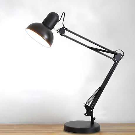 Stylish Adjustable Black Macaron Metal Table Lamp Image - 1