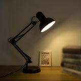 Stylish Adjustable Black Macaron Metal Table Lamp Image - 5