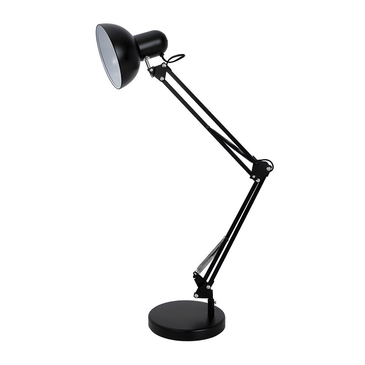 Stylish Adjustable Black Macaron Metal Table Lamp Image - 9