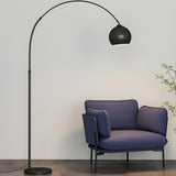 Stylish Adjustable Chrome Dome and Arc Floor Lamp Image - 13