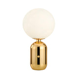 Stylish Ball Shade Cylindrical Metal Base Table Lamp Image - 9