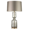 Stylish Barrel Shade Glass Textured Base Table Lamp Image - 3