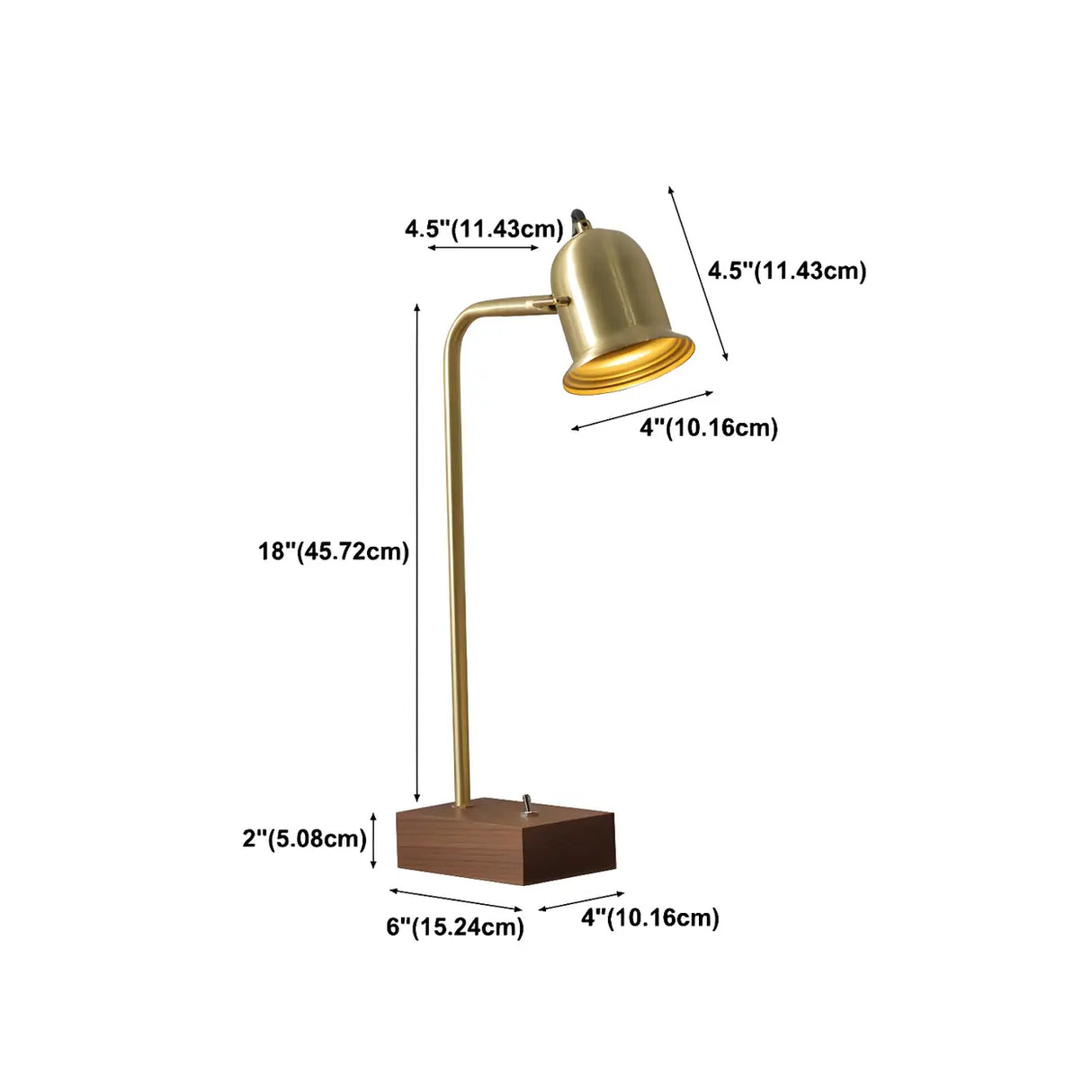 Stylish Beige Bell Shade Curved Wood Base Table Lamp 