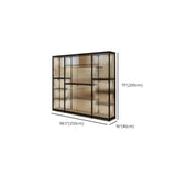 Stylish Black Clear Glass Adjustable Display Cabinet Image - 33