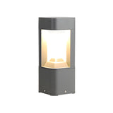 Stylish Black Hollow Geometric LED Outdoor Path Lamp Image - 3