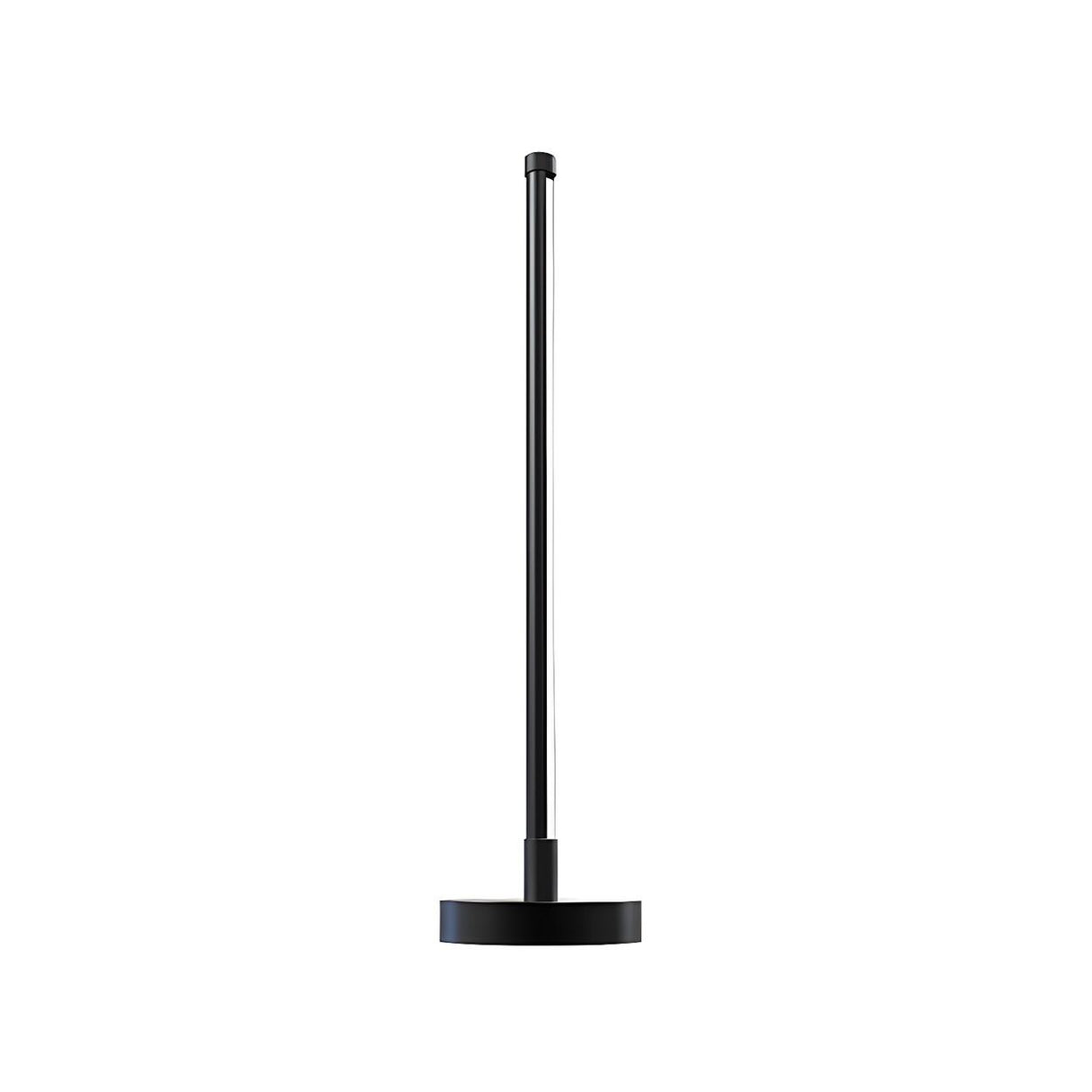 Stylish Black Linear Candle Cordless Metal Table Lamp Image - 5