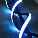 Stylish Black Modern Dual Lights Spiral LED Table Lamp Image - 12