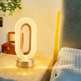 Stylish Circular Clear Shade LED Decorative Table Lamp Image - 13