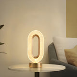 Stylish Circular Clear Shade LED Decorative Table Lamp Image - 4