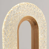 Stylish Circular Clear Shade LED Decorative Table Lamp Image - 5