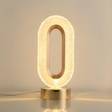 Stylish Circular Clear Shade LED Decorative Table Lamp Image - 7