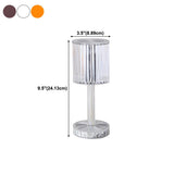 Stylish Clear Cylinder Shade LED Bedside Table Lamp #size