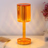 Stylish Clear Cylinder Shade LED Bedside Table Lamp Image - 5