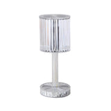 Stylish Clear Cylinder Shade LED Bedside Table Lamp Image - 8