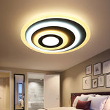 Stylish Concentric Round Flush Mount Ceiling Light Image - 2