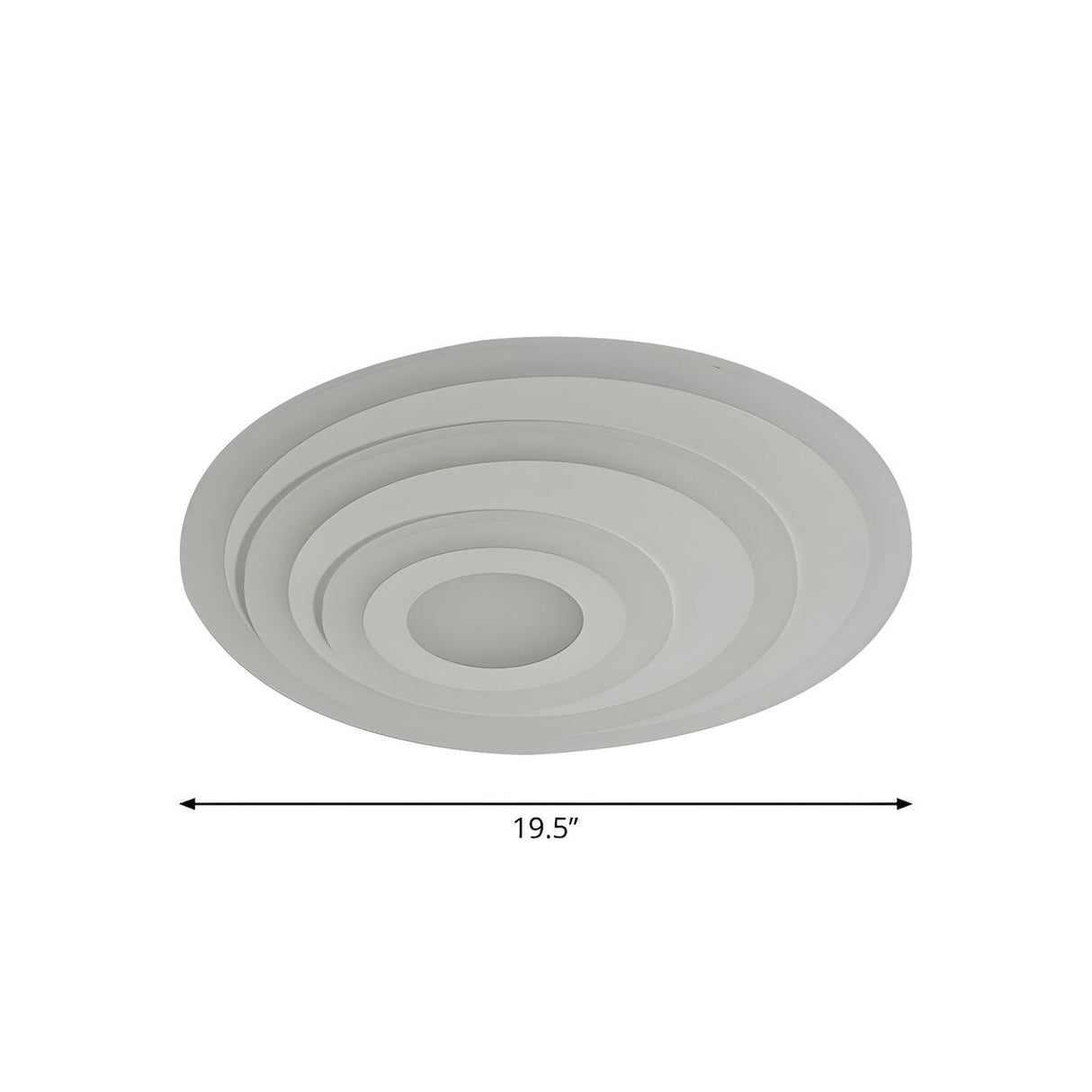 Stylish Concentric Round Flush Mount Ceiling Light Image - 5