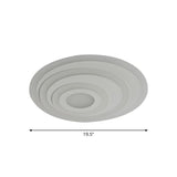 Stylish Concentric Round Flush Mount Ceiling Light Image - 5