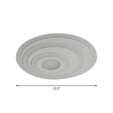 Stylish Concentric Round Flush Mount Ceiling Light Image - 6