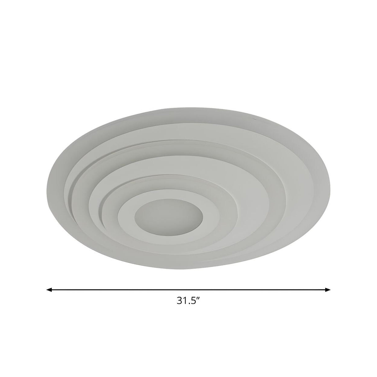 Stylish Concentric Round Flush Mount Ceiling Light Image - 7