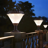 Stylish Cone Solar Black Waterproof Outdoor Table Lamp Image - 15