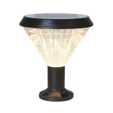 Stylish Cone Solar Black Waterproof Outdoor Table Lamp Image - 2