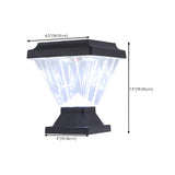 Stylish Cone Solar Black Waterproof Outdoor Table Lamp Image - 20