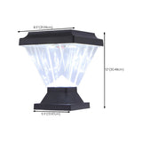 Stylish Cone Solar Black Waterproof Outdoor Table Lamp Image - 23