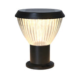 Stylish Cone Solar Black Waterproof Outdoor Table Lamp Image - 4