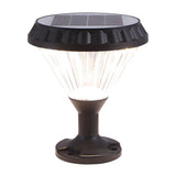 Stylish Cone Solar Black Waterproof Outdoor Table Lamp Image - 7