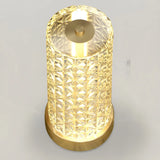 Stylish Crystal Glass Cylindrical LED Table Lamp Image - 13