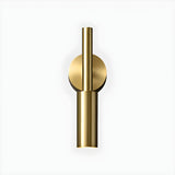 Stylish Cylinder Brass Bedside Reading Wall Sconce Image - 7