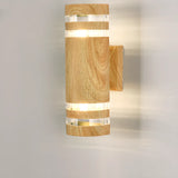 Stylish Cylindrical Exterior Ambience Wall Light Black Image - 14