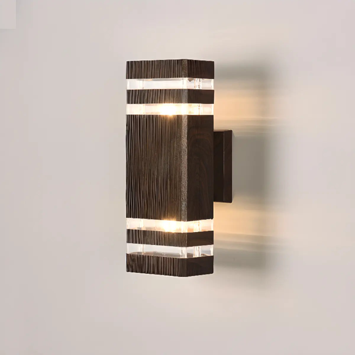 Stylish Cylindrical Exterior Ambience Wall Light Black Image - 24