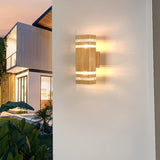 Stylish Cylindrical Exterior Ambience Wall Light Black Image - 5