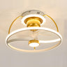 Stylish Double Round LED Ceiling Fan Light Fixtures Image - 24