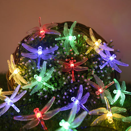 Stylish Dragonfly White LED Cozy String Lights Image - 2